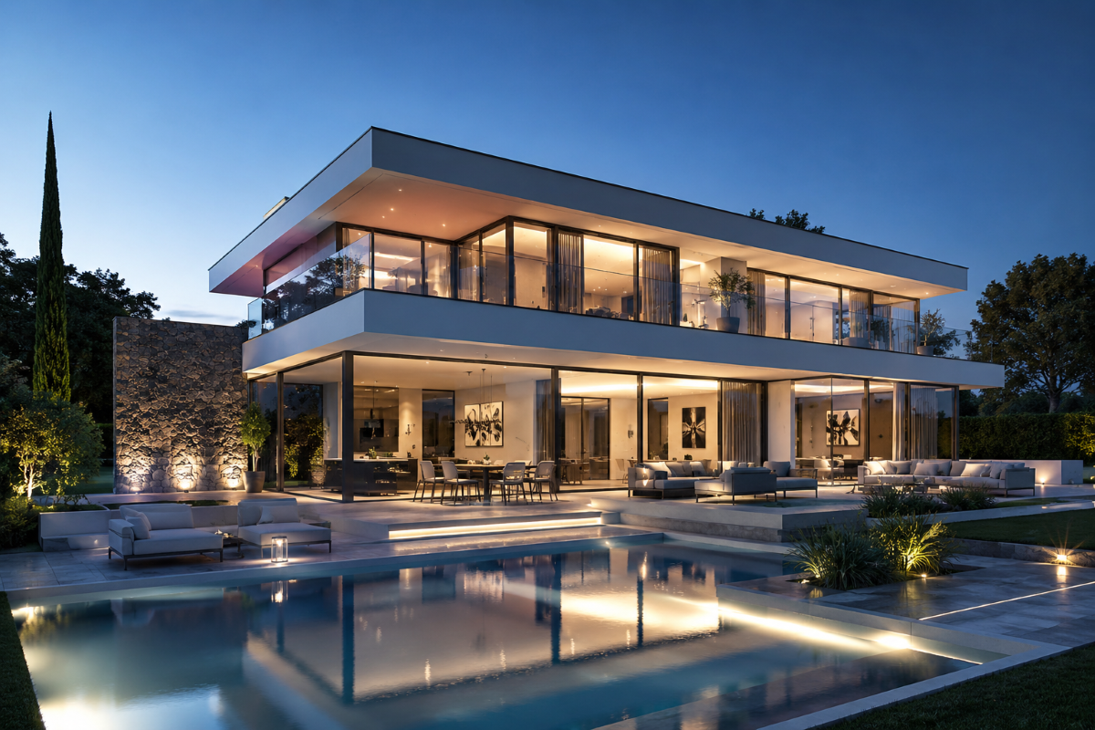 Immobilien Drohnenflug