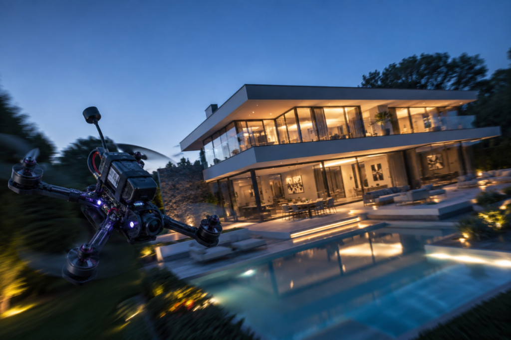 FPV Drohnenflug Immobilien