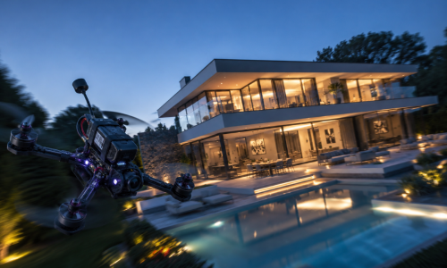 FPV Drohnenflug Immobilien